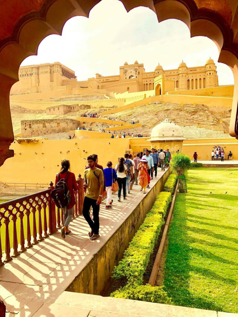 The ramp up to Amber Fort, Jaipur