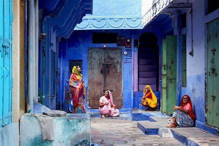 The blue lanes of Jodhpur, Rajasthan