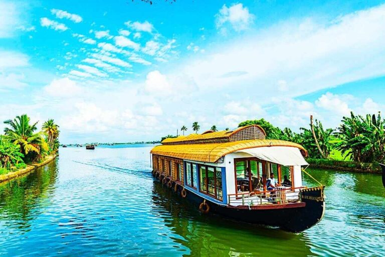 A houseboat on the Kerala backwaters