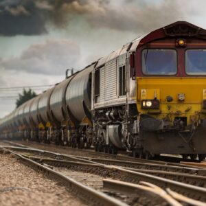 Train journey through India