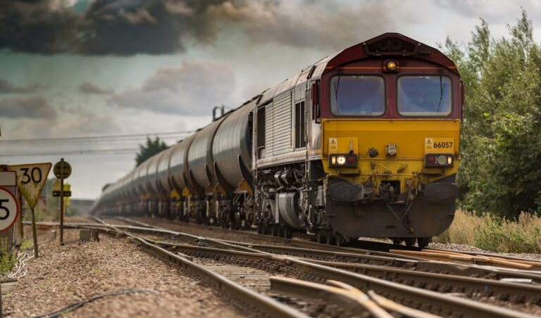 Train journey through India