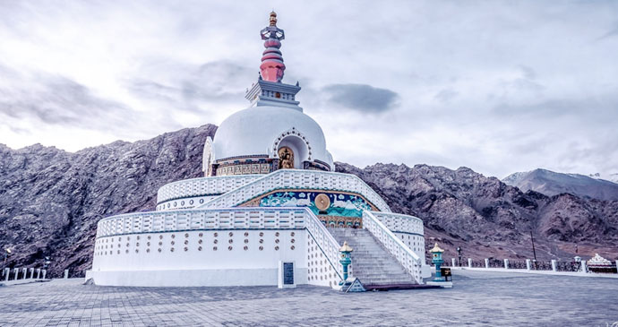 A Buddhist monastery in Leh-Ladakh